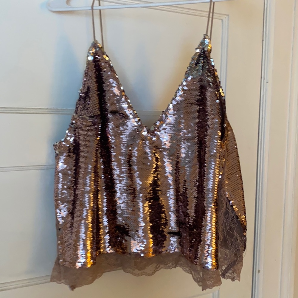 Free People Sequin Top